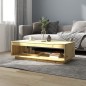 vidaXL Tavolino da Salotto 110x50x33,5 cm in Legno Massello di Abete