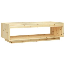 vidaXL Tavolino da Salotto 110x50x33,5 cm in Legno Massello di Abete