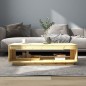 vidaXL Tavolino da Salotto 110x50x33,5 cm in Legno Massello di Abete