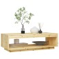 vidaXL Tavolino da Salotto 110x50x33,5 cm in Legno Massello di Abete