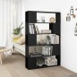 vidaXL Libreria/Divisorio Nero 100x24x155 cm in Truciolato vidaXL Libreria/Divisorio Nero 100x24x155 cm in Truciolato