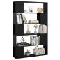 vidaXL Libreria/Divisorio Nero 100x24x155 cm in Truciolato vidaXL Libreria/Divisorio Nero 100x24x155 cm in Truciolato