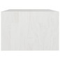 vidaXL Tavolino da Salotto Bianco 75x50x33,5 cm Legno Massello di Pino vidaXL Tavolino da Salotto Bianco 75x50x33,5 cm Legno Massello di Pino