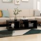 vidaXL Tavolino da Salotto Nero 110x50x34 cm Legno Massello di Pino