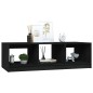 vidaXL Tavolino da Salotto Nero 110x50x34 cm Legno Massello di Pino