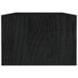 vidaXL Tavolino da Salotto Nero 110x50x34 cm Legno Massello di Pino