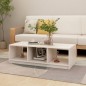 vidaXL Tavolino da Salotto Bianco 110x50x34 cm Legno Massello di Pino vidaXL Tavolino da Salotto Bianco 110x50x34 cm Legno Massello di Pino