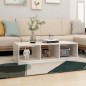 vidaXL Tavolino da Salotto Bianco 110x50x34 cm Legno Massello di Pino vidaXL Tavolino da Salotto Bianco 110x50x34 cm Legno Massello di Pino