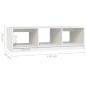 vidaXL Tavolino da Salotto Bianco 110x50x34 cm Legno Massello di Pino vidaXL Tavolino da Salotto Bianco 110x50x34 cm Legno Massello di Pino