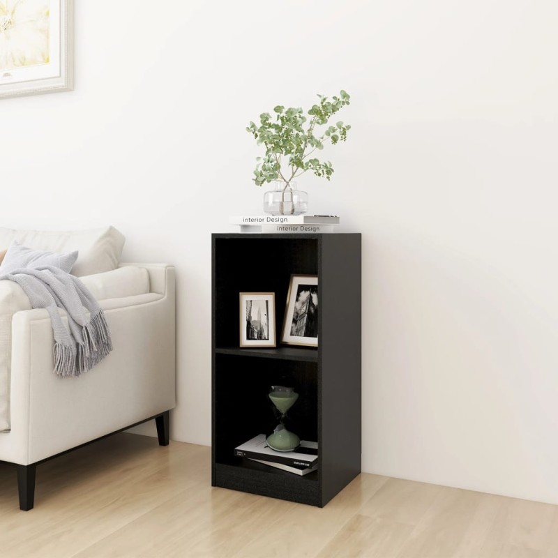 vidaXL Credenza Nera 35,5x33,5x76 cm in Legno Massello di Pino vidaXL Credenza Nera 35,5x33,5x76 cm in Legno Massello di Pino