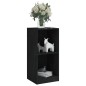 vidaXL Credenza Nera 35,5x33,5x76 cm in Legno Massello di Pino vidaXL Credenza Nera 35,5x33,5x76 cm in Legno Massello di Pino