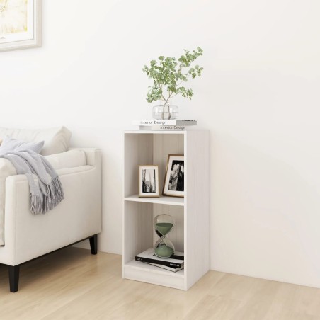 vidaXL Credenza Bianca 35,5x33,5x76 cm in Legno Massello di Pino