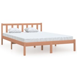 vidaXL Giroletto Miele in Legno Massello 120x190 cm 4FT Small Double