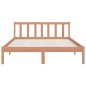vidaXL Giroletto Miele in Legno Massello 120x190 cm 4FT Small Double