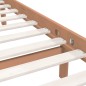 vidaXL Giroletto Miele in Legno Massello 120x190 cm 4FT Small Double