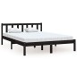vidaXL Giroletto Legno Massello Nero 135x190 cm 4FT6 Double vidaXL Giroletto Legno Massello Nero 135x190 cm 4FT6 Double