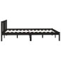 vidaXL Giroletto Legno Massello Nero 135x190 cm 4FT6 Double vidaXL Giroletto Legno Massello Nero 135x190 cm 4FT6 Double