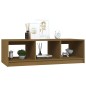 vidaXL Tavolino da Salotto Miele 110x50x34 cm Legno Massello di Pino