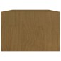 vidaXL Tavolino da Salotto Miele 110x50x34 cm Legno Massello di Pino