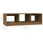 vidaXL Tavolino da Salotto Miele 110x50x34 cm Legno Massello di Pino
