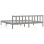 vidaXL Giroletto Grigio in Legno Massello di Pino 200x200 cm vidaXL Giroletto Grigio in Legno Massello di Pino 200x200 cm