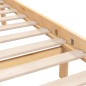 vidaXL Giroletto in Legno Massello di Pino 150x200 cm 5FT King Size