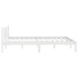 vidaXL Giroletto Bianco in Legno Massello di Pino 140x190 cm vidaXL Giroletto Bianco in Legno Massello di Pino 140x190 cm