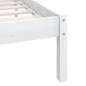 vidaXL Giroletto Bianco in Legno Massello di Pino 140x190 cm vidaXL Giroletto Bianco in Legno Massello di Pino 140x190 cm