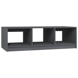vidaXL Tavolino da Salotto Grigio 110x50x34 cm Legno Massello di Pino