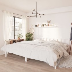 vidaXL Giroletto Bianco in Massello di Pino 180x200 cm 6FT Super King
