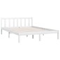vidaXL Giroletto Legno Massello Bianco 135x190 cm 4FT6 Double vidaXL Giroletto Legno Massello Bianco 135x190 cm 4FT6 Double