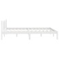 vidaXL Giroletto Legno Massello Bianco 135x190 cm 4FT6 Double vidaXL Giroletto Legno Massello Bianco 135x190 cm 4FT6 Double