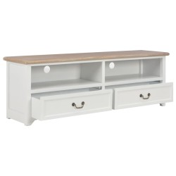 vidaXL Mobile TV Bianco 120x30x40 cm in Legno
