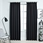 Tende Oscuranti con Ganci 2 pz Nere 140x245 cm Tende Oscuranti con Ganci 2 pz Nere 140x245 cm