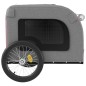 vidaXL Rimorchio da Bici per Cani Rosso e Grigio Oxford e Ferro vidaXL Rimorchio da Bici per Cani Rosso e Grigio Oxford e Ferro