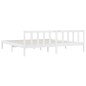 vidaXL Giroletto Bianco in Legno Massello di Pino 200x200 cm vidaXL Giroletto Bianco in Legno Massello di Pino 200x200 cm
