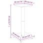vidaXL Pedane Casse 2pz Nero Argento Vetro Temperato Design 1 Pilastro vidaXL Pedane Casse 2pz Nero Argento Vetro Temperato Design 1 Pilastro
