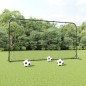 vidaXL Rete Rimbalzante da Calcio Nera 366x90x183 cm HDPE vidaXL Rete Rimbalzante da Calcio Nera 366x90x183 cm HDPE