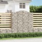 vidaXL Cesto Gabbione ad Arco 200x50x220/240 cm Ferro Zincato vidaXL Cesto Gabbione ad Arco 200x50x220/240 cm Ferro Zincato