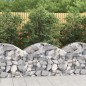 vidaXL Cesto Gabbione ad Arco 100x50x60/80 cm Ferro Zincato vidaXL Cesto Gabbione ad Arco 100x50x60/80 cm Ferro Zincato