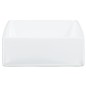 vidaXL Lavandino Bianco 37x37x13 cm in Ceramica Quadrato