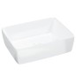 vidaXL Lavandino Bianco 48x37x13 cm in Ceramica Rettangolare vidaXL Lavandino Bianco 48x37x13 cm in Ceramica Rettangolare