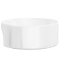 vidaXL Lavandino Bianco 40x14,5 cm in Ceramica Rotondo