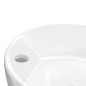 vidaXL Lavandino Bianco 40x14,5 cm in Ceramica Rotondo