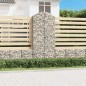 vidaXL Cesto Gabbione ad Arco 100x50x220/240 cm Ferro Zincato vidaXL Cesto Gabbione ad Arco 100x50x220/240 cm Ferro Zincato