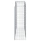 vidaXL Cesto Gabbione ad Arco 200x50x140/160 cm Ferro Zincato