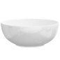 vidaXL Lavandino Bianco 44x17 cm in Ceramica Rotondo