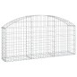 vidaXL Cesto Gabbione ad Arco 150x30x60/80 cm Ferro Zincato vidaXL Cesto Gabbione ad Arco 150x30x60/80 cm Ferro Zincato