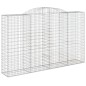 vidaXL Cesto Gabbione ad Arco 300x50x180/200 cm Ferro Zincato vidaXL Cesto Gabbione ad Arco 300x50x180/200 cm Ferro Zincato