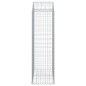 vidaXL Cesto Gabbione ad Arco 100x50x160/180 cm Ferro Zincato vidaXL Cesto Gabbione ad Arco 100x50x160/180 cm Ferro Zincato
